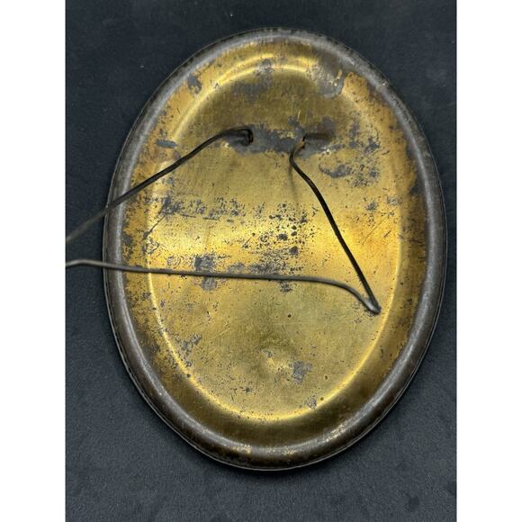 Vintage Photo On Metal Handsome African American Male- Damage - App 7 1/4” Tal - Picture 4 of 6